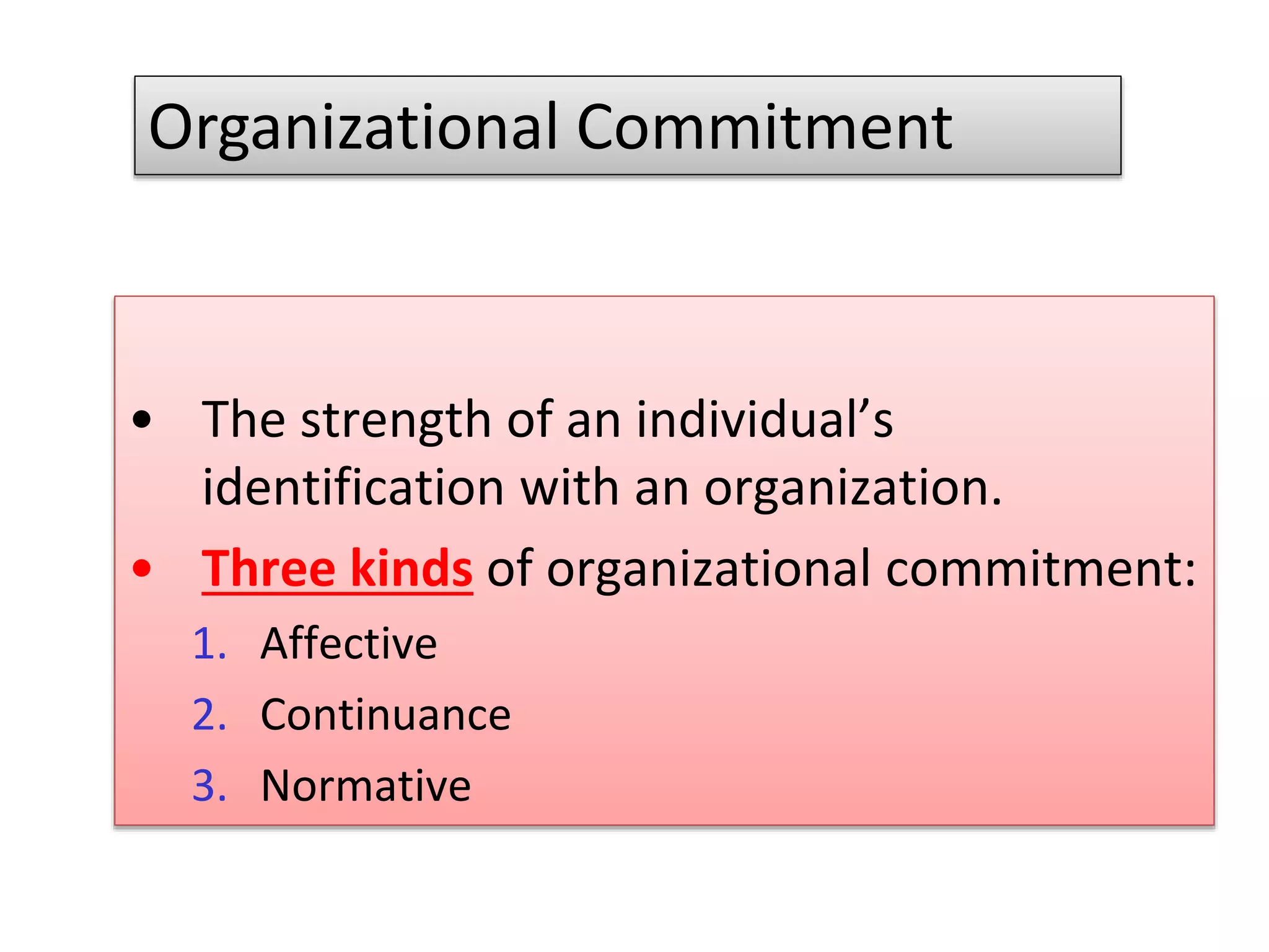 organizational commitment | PPTX