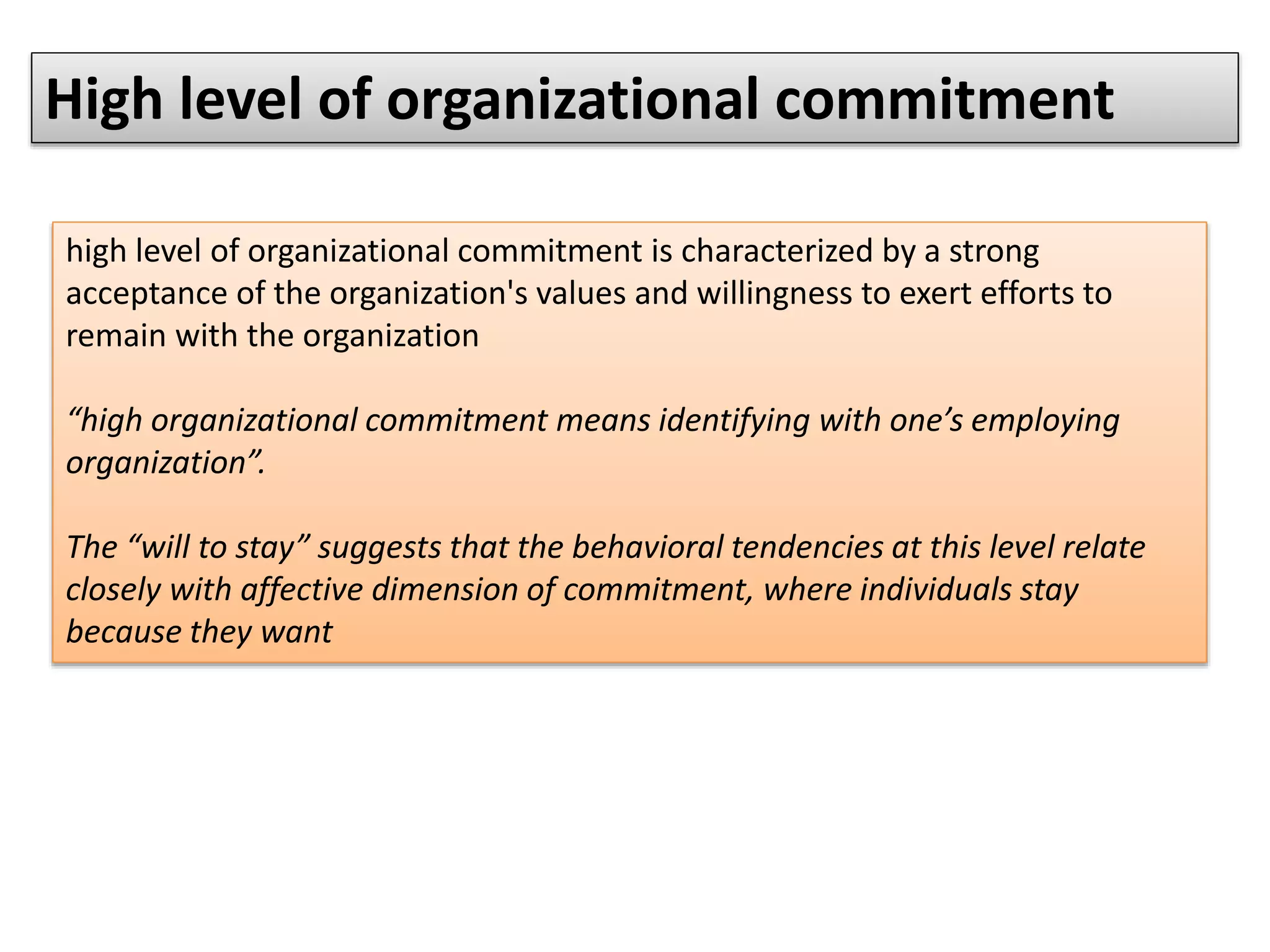 organizational commitment | PPTX
