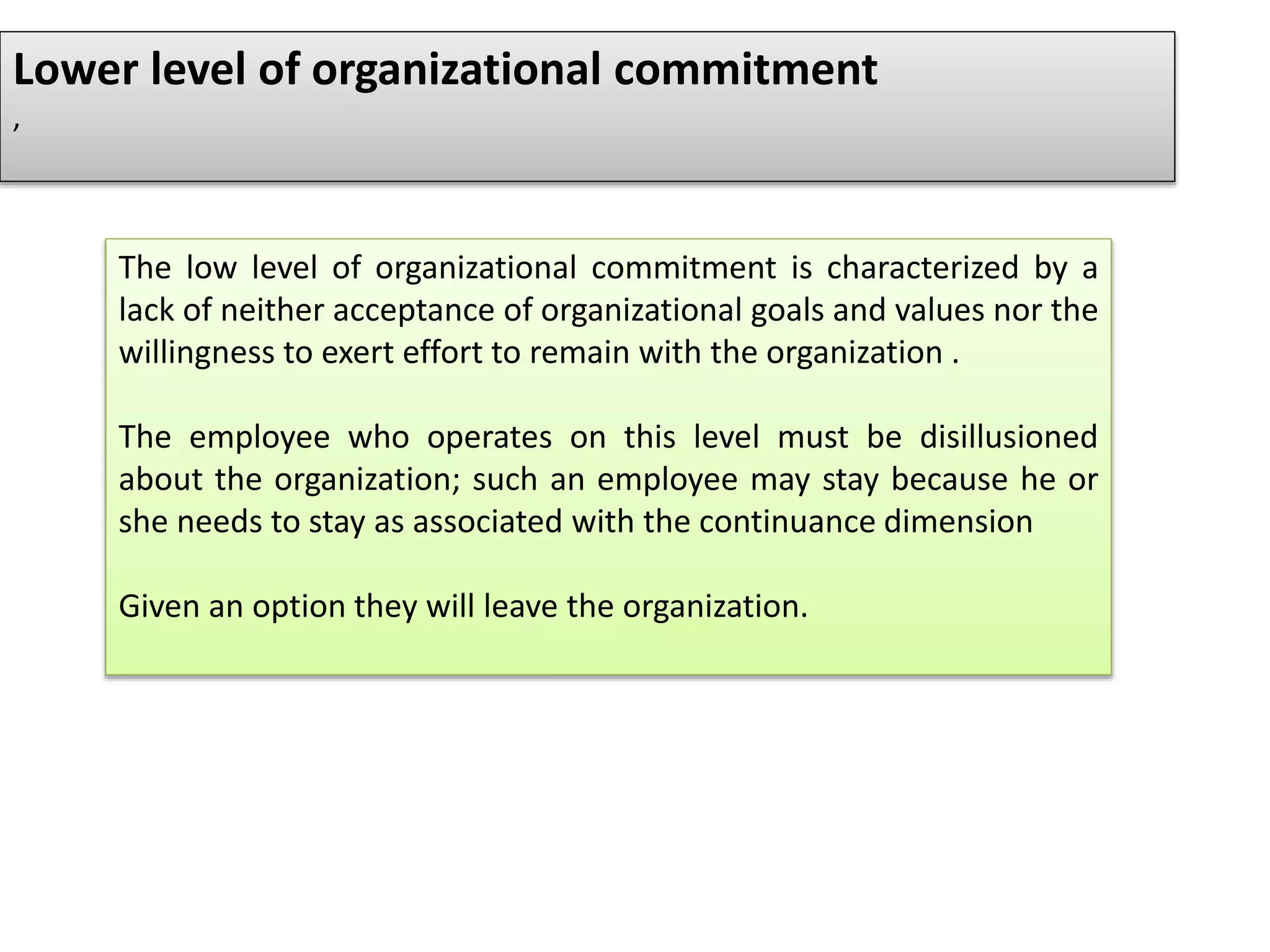 organizational commitment | PPTX