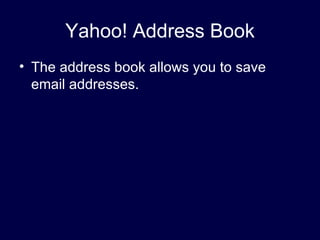 Introduction to Yahoo Email | PPT