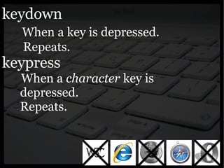 Yahoo presentation: JavaScript Events