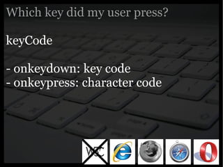 Yahoo presentation: JavaScript Events