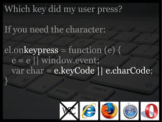 Yahoo presentation: JavaScript Events