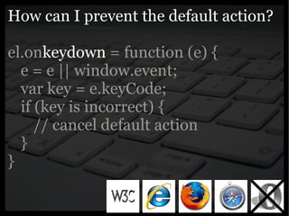 Yahoo presentation: JavaScript Events
