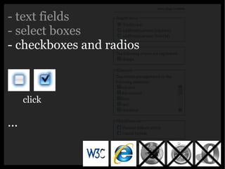 Yahoo presentation: JavaScript Events