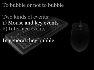 Yahoo presentation: JavaScript Events