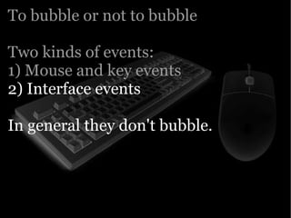 Yahoo presentation: JavaScript Events