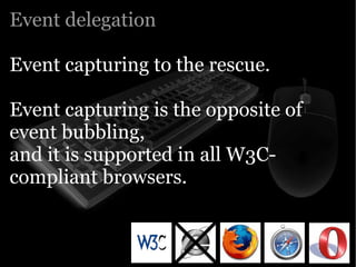 Yahoo presentation: JavaScript Events