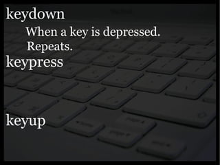 Yahoo presentation: JavaScript Events
