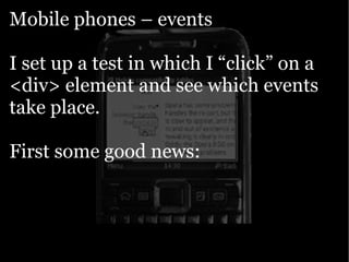 Yahoo presentation: JavaScript Events