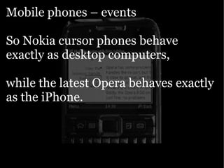 Yahoo presentation: JavaScript Events