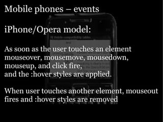 Yahoo presentation: JavaScript Events
