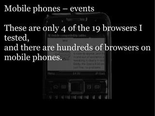 Yahoo presentation: JavaScript Events