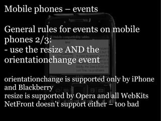 Yahoo presentation: JavaScript Events