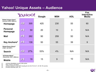 Yahoo! Investor presentation | PDF