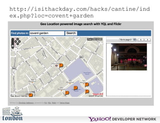 http://isithackday.com/hacks/cantine/index.php?loc=covent+garden 