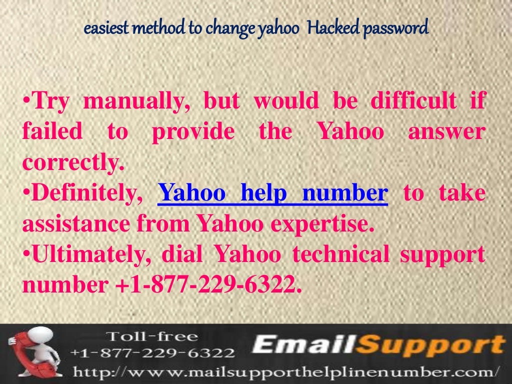 Yahoo Mail support helpline number