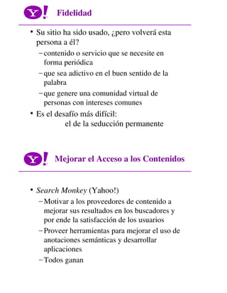 Yahoo | Búsquedas: su uso para diseñar un mejor sitio