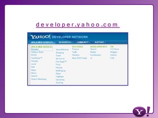 Yahoo! Türkiye ve Yahoo Developer Network