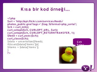 Yahoo! Türkiye ve Yahoo Developer Network