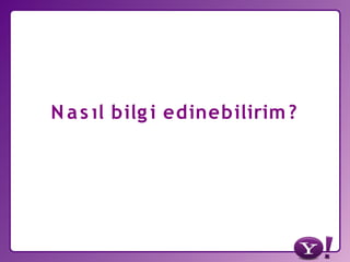 Yahoo! Türkiye ve Yahoo Developer Network