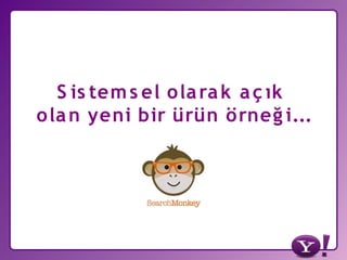 Yahoo! Türkiye ve Yahoo Developer Network