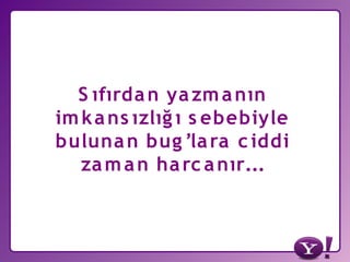 Yahoo! Türkiye ve Yahoo Developer Network