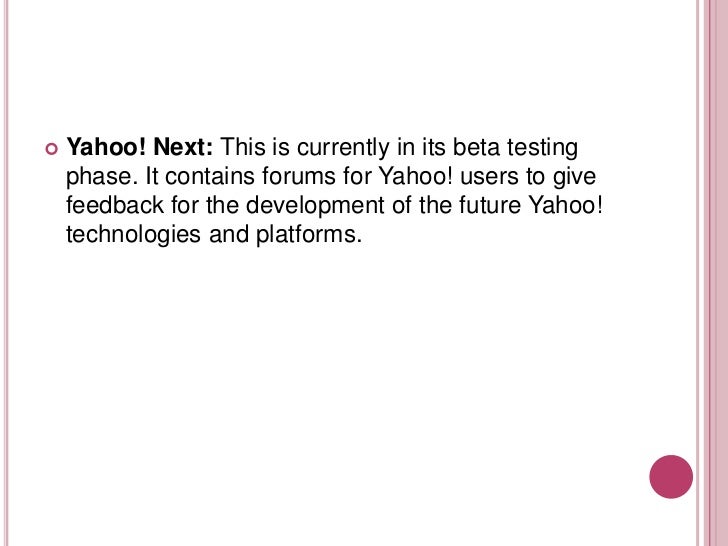 Yahoo case study