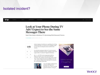 Isolated incident?
 