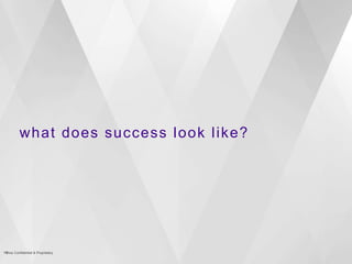 what does success look like?
7Yahoo Confidential & Proprietary
 