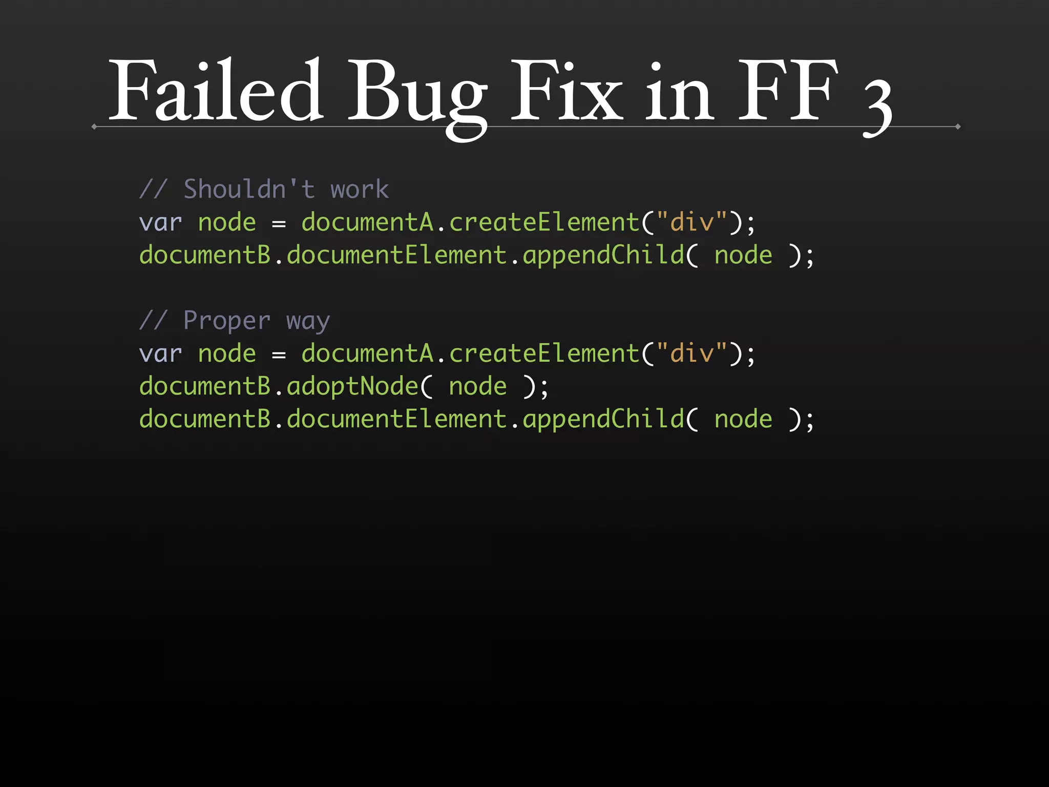 The DOM is a Mess @ Yahoo
