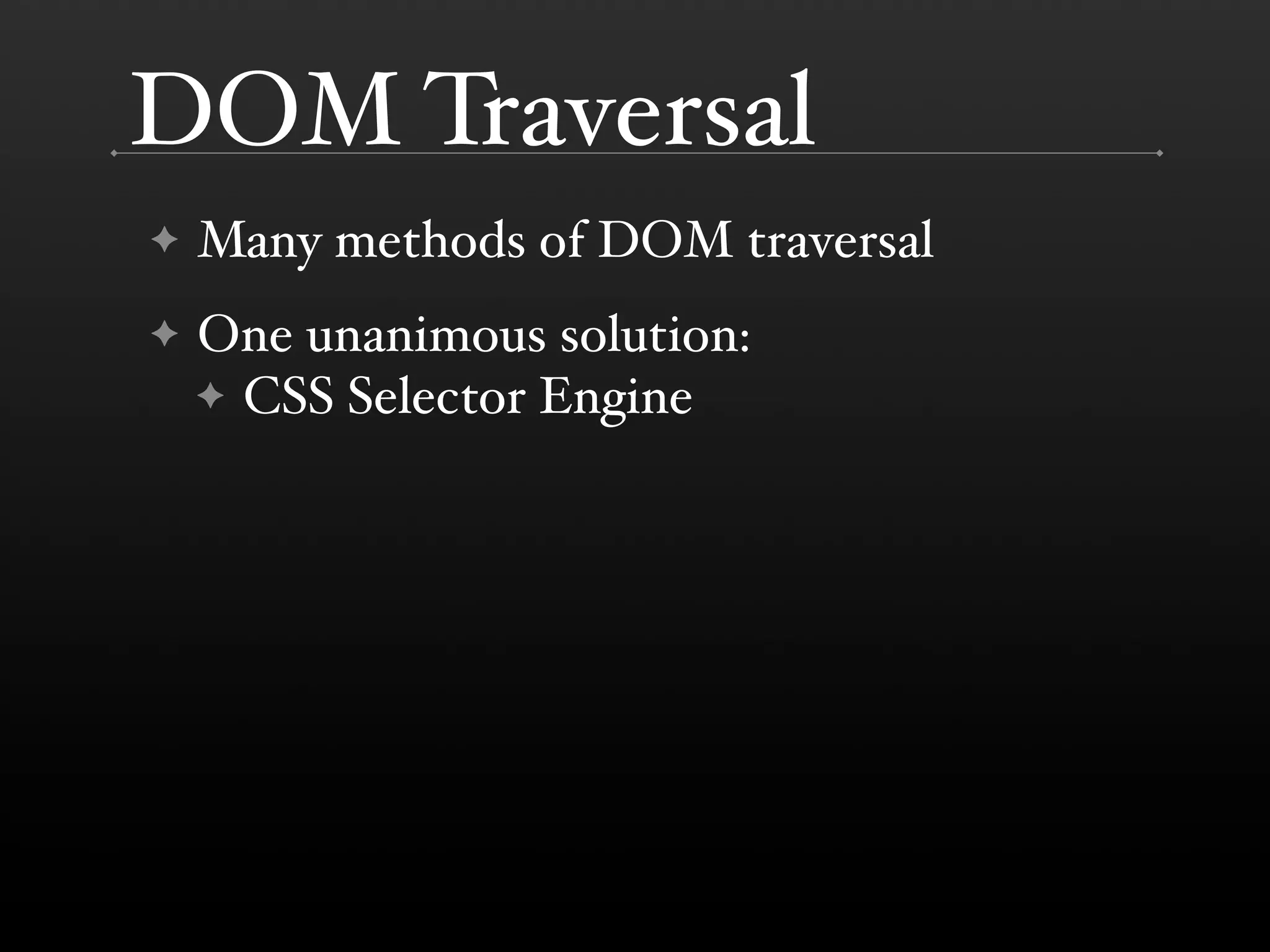 The DOM is a Mess @ Yahoo