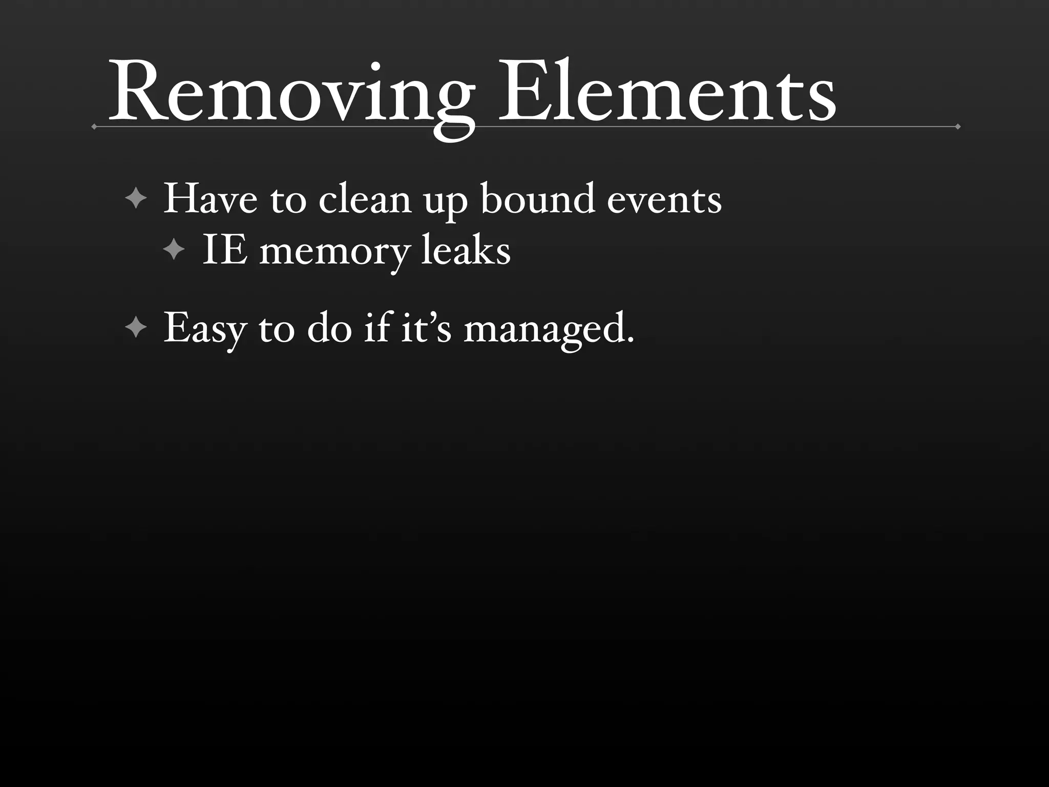 The DOM is a Mess @ Yahoo