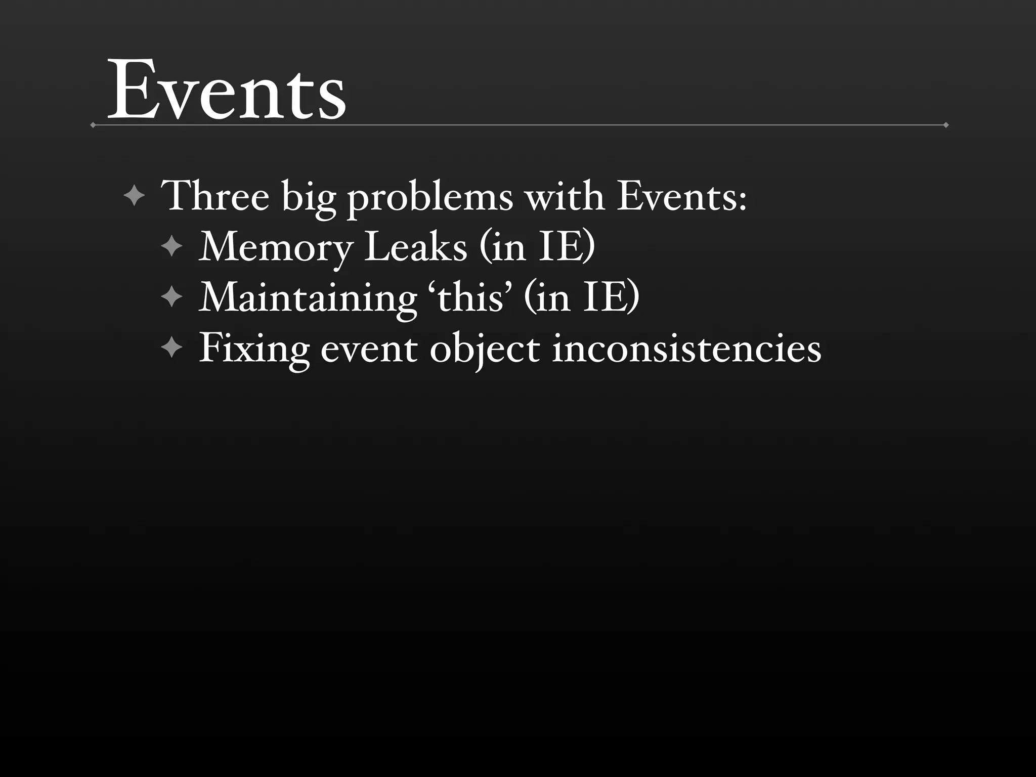 The DOM is a Mess @ Yahoo