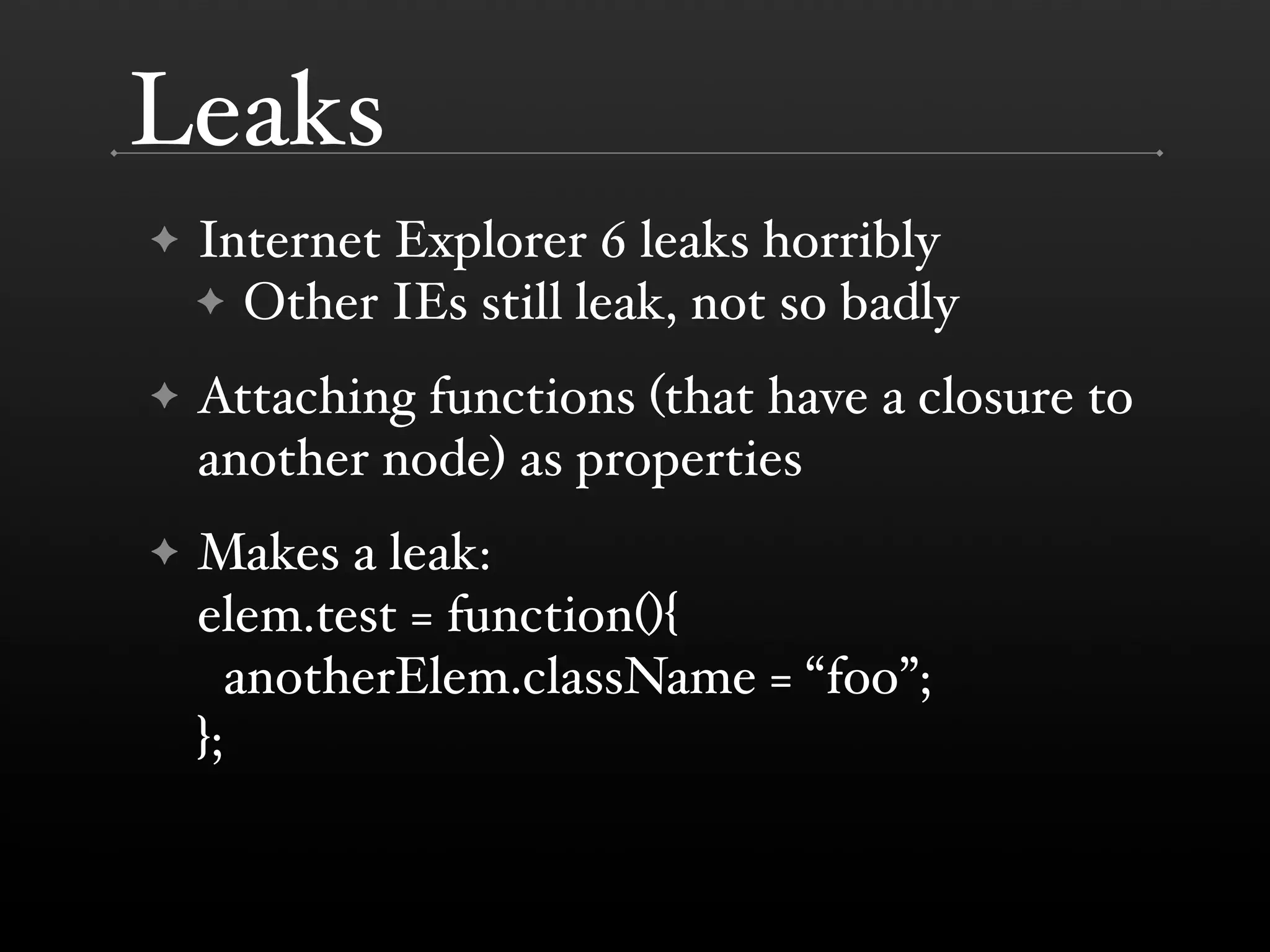 The DOM is a Mess @ Yahoo