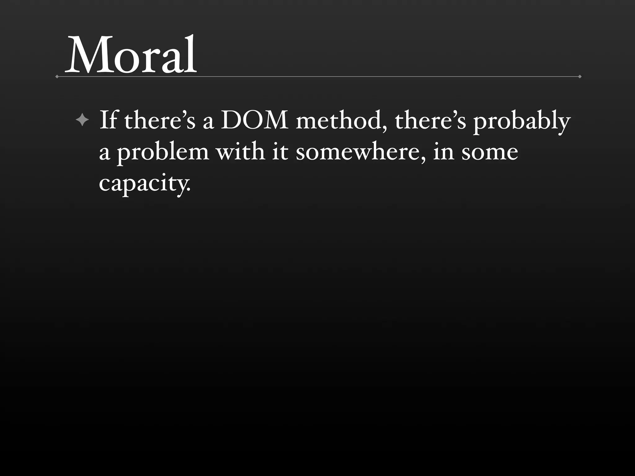 The DOM is a Mess @ Yahoo