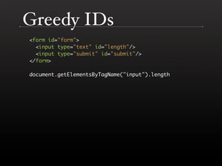 The DOM is a Mess @ Yahoo