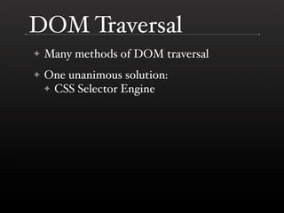 The DOM is a Mess @ Yahoo