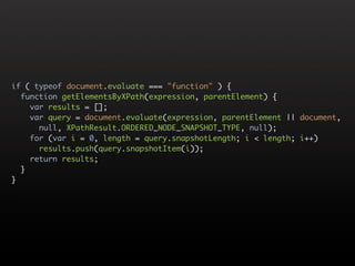 The DOM is a Mess @ Yahoo