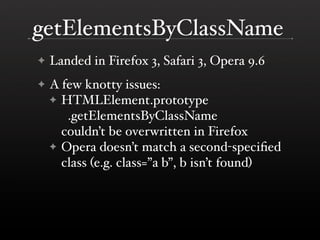 The DOM is a Mess @ Yahoo