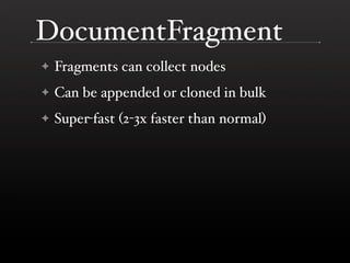 The DOM is a Mess @ Yahoo