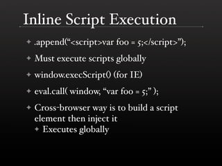 The DOM is a Mess @ Yahoo