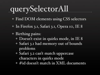 The DOM is a Mess @ Yahoo