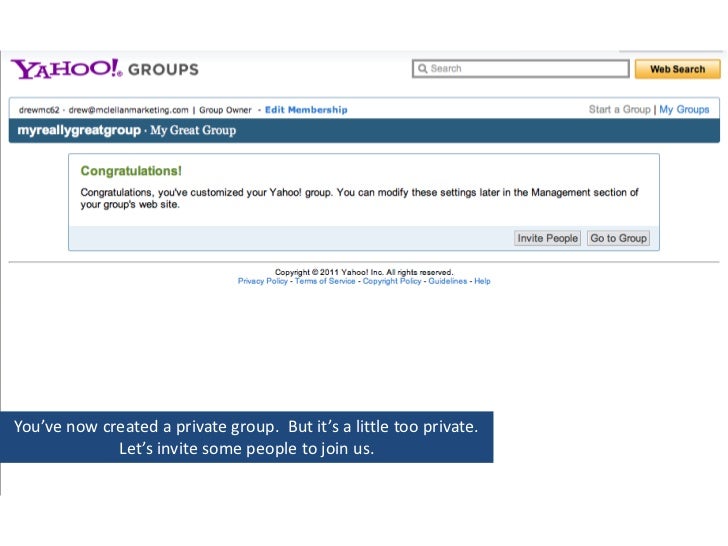 How to create a group on