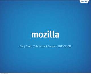 Gary Chen, Yahoo Hack Taiwan, 2013/11/02

13年11月2⽇日星期六

 