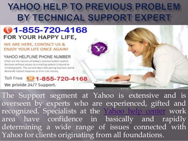 Yahoo Help To Previous Problem By Technical Support