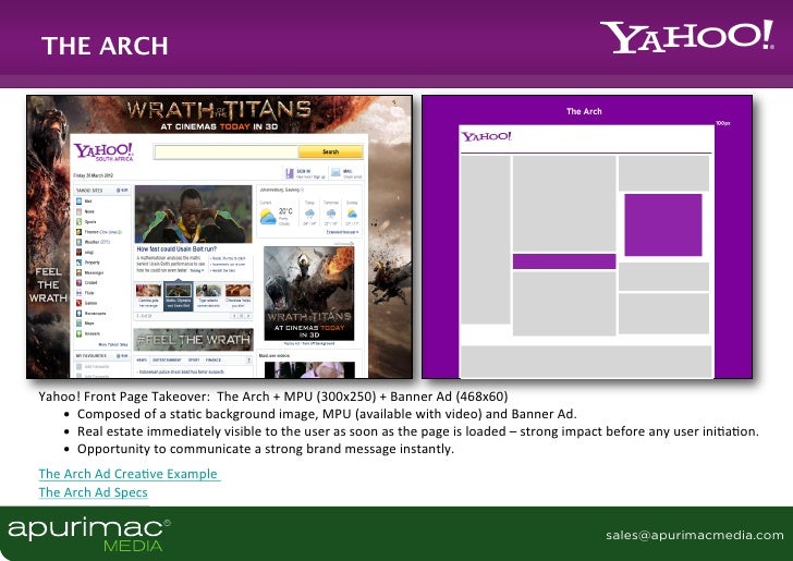 Yahoo Innovation Packages