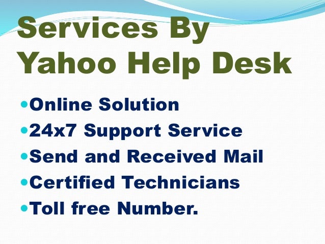 Yahoo Help Desk Number 1 855 777 5686