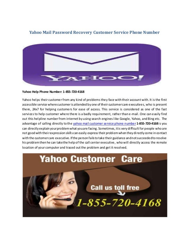 yahoo account recovery customer service number yahoo account recovery customer service number