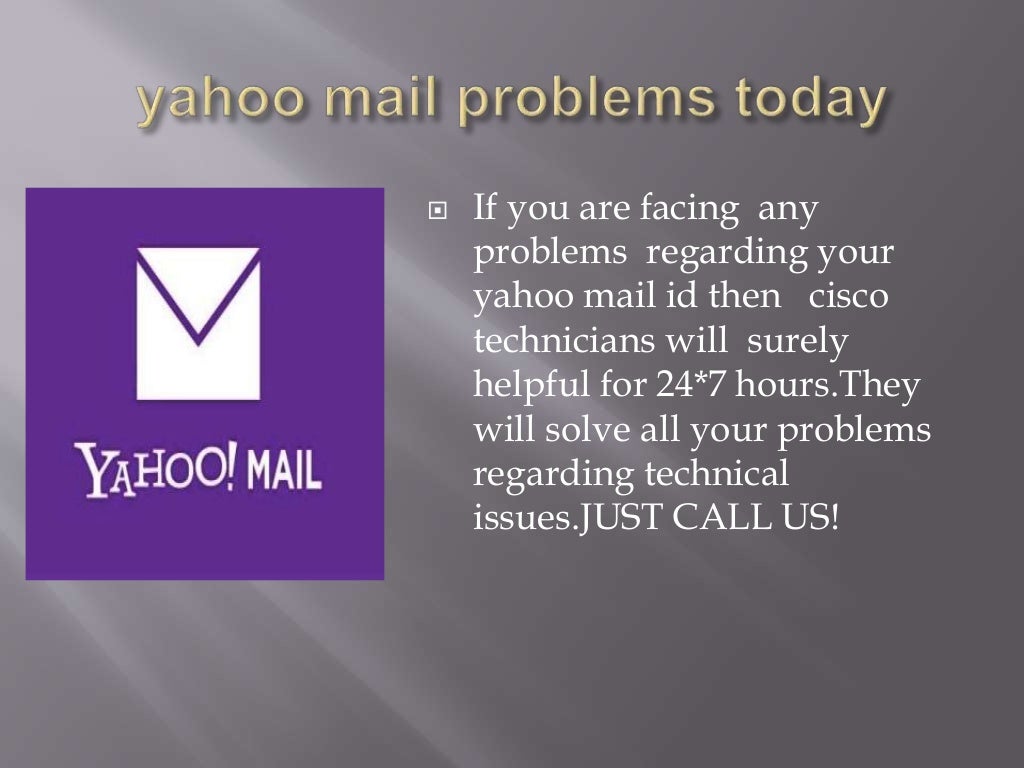 Yahoo mail problems today